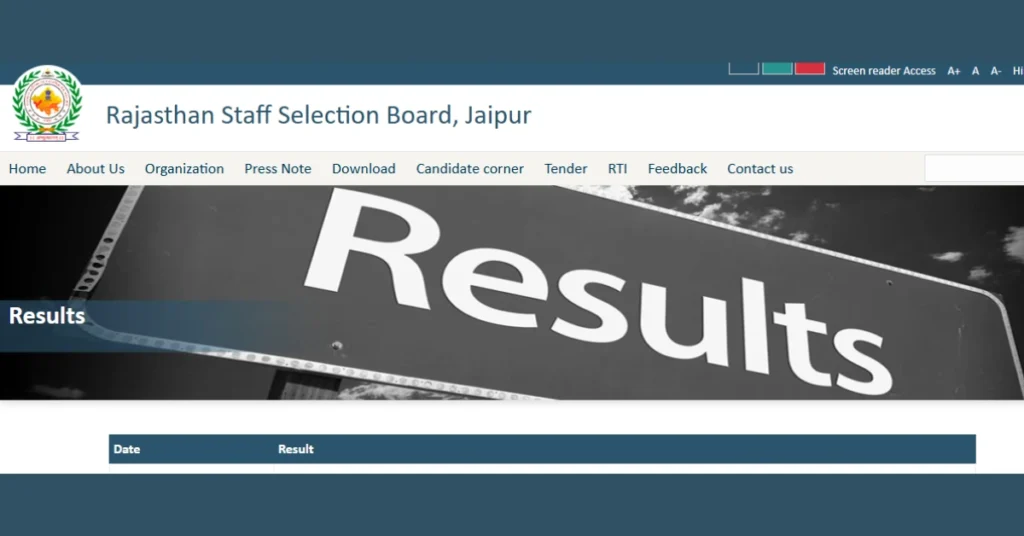 RSMSSB Women Supervisor Result 2025